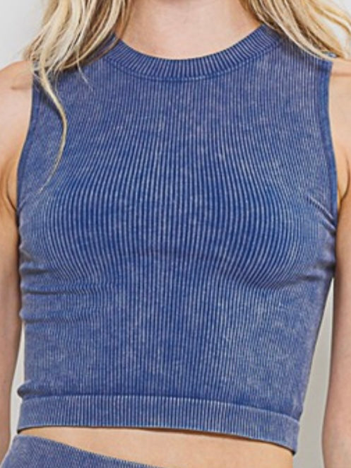 Mineral Wash High Neck Cami