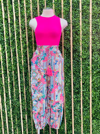 Pink Carnation Joggers