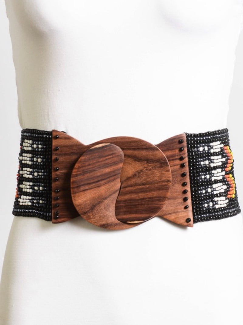 Wide Tribal Bead Belt