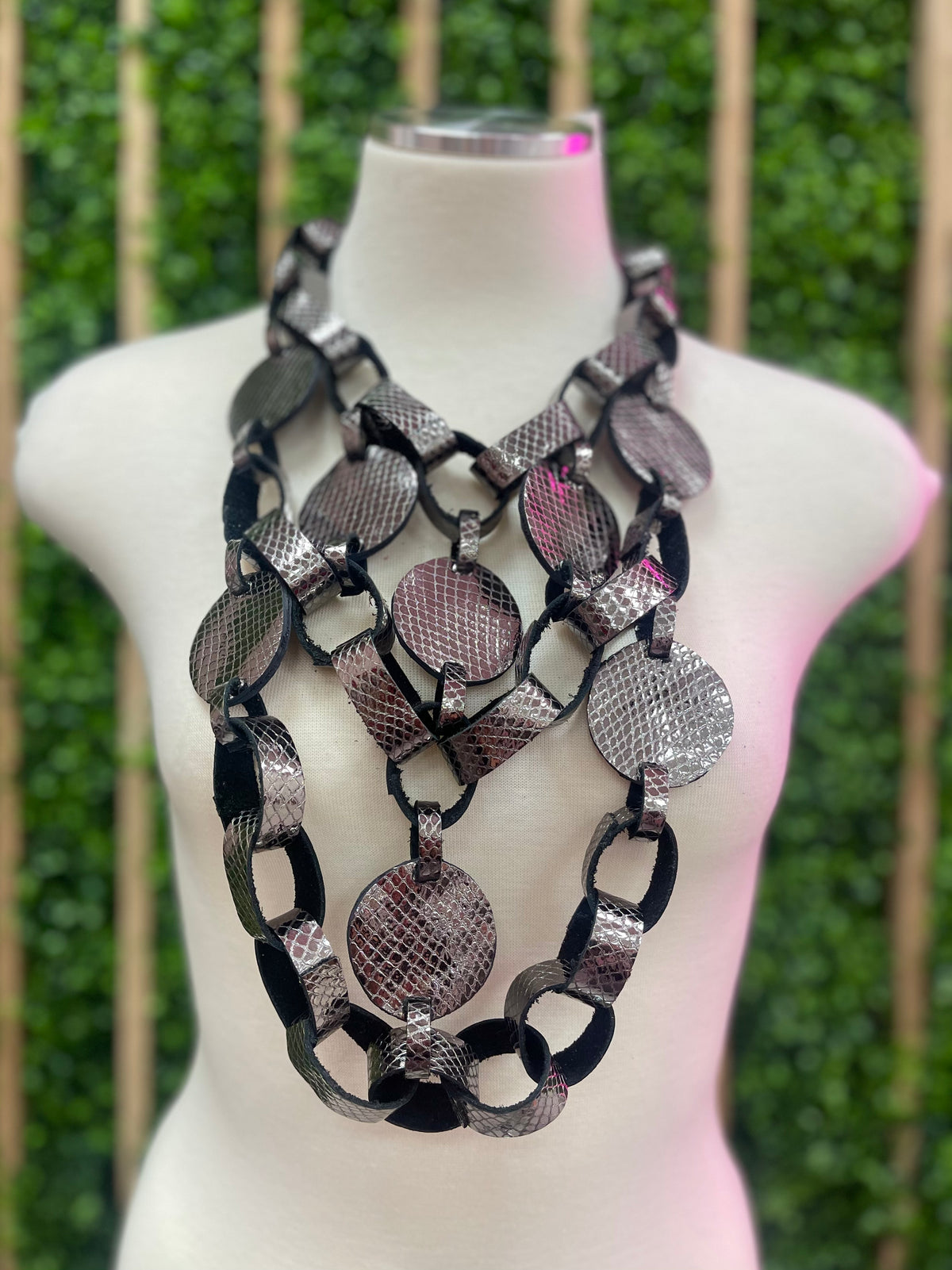 Arlenne Diaz Leather Necklace