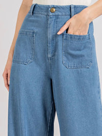 Denim Wide Leg Jeans