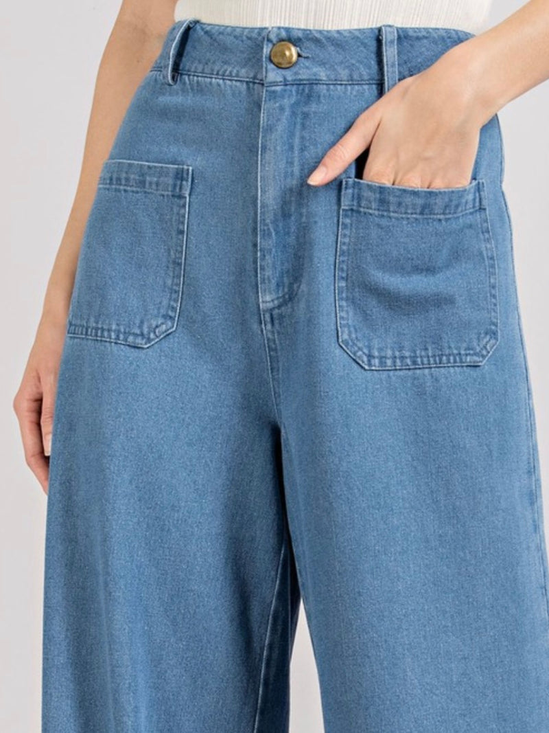 Denim Wide Leg Jeans