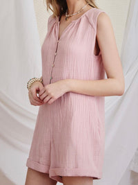 Pink Gauze Romper