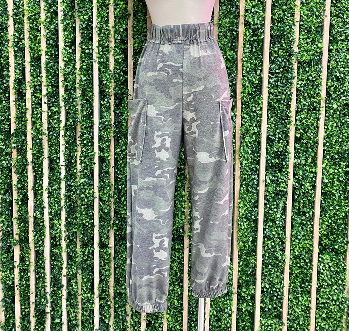 High Waist Camo Joggers