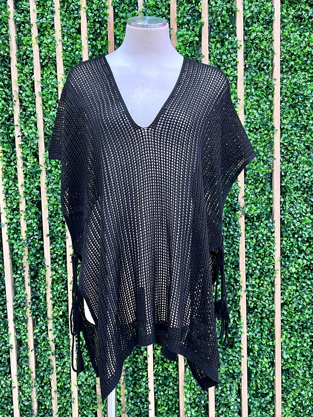 Uneven Loose Fit Crochet Coverup