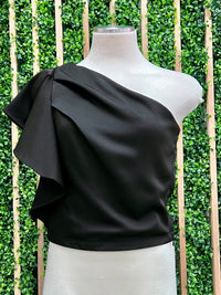 Ruffled One Shoulder Top