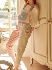 Pastel Color Block Overall