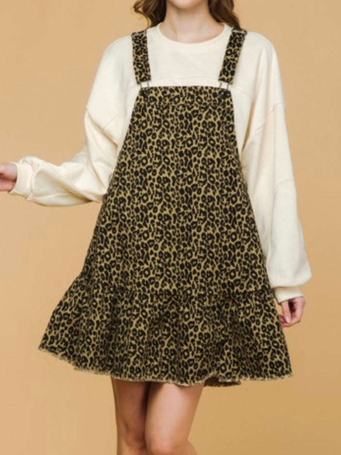 Leopard Skirt Overall