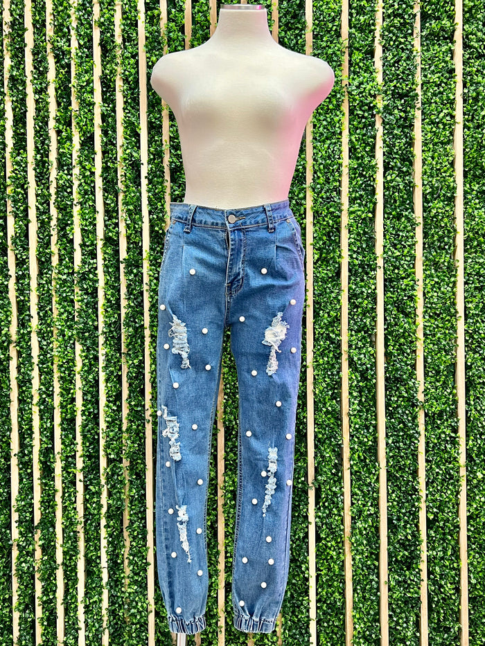 Pearl Studded Jogger
