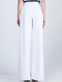 White Wide Leg Palazzo Denim