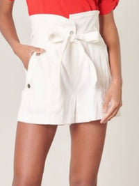 White High Waist Shorts