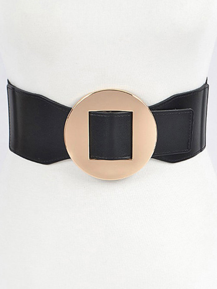 Round Buckle Elastic Belt
