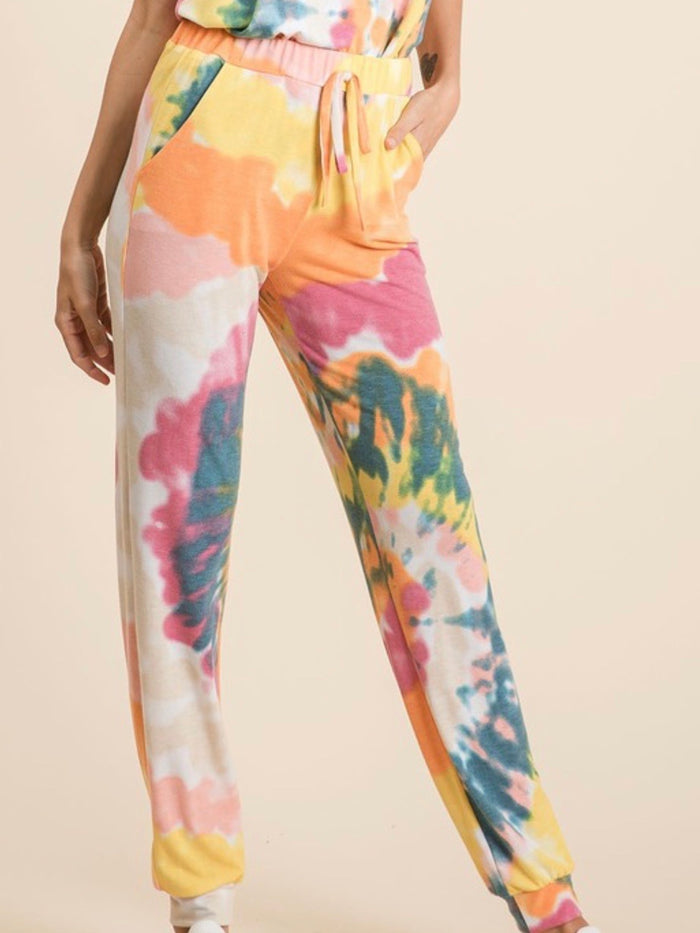 Fun Tie Dye Long Loungewear Set