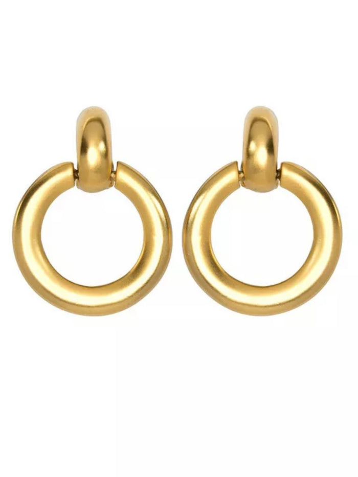 Exquisite KJL Satin Doornocker Earrings