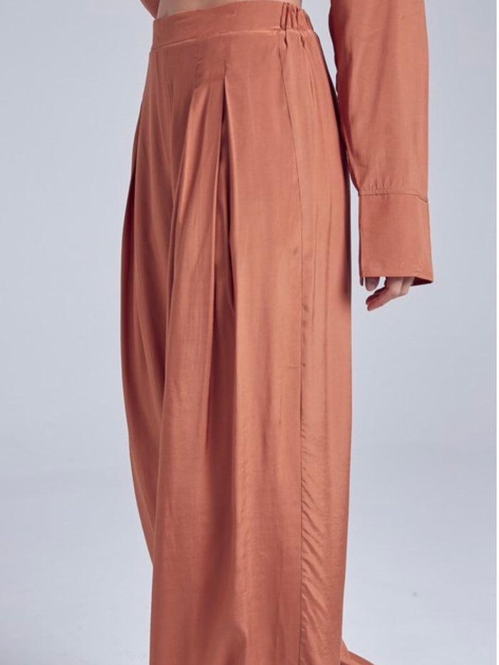Rust Wide Leg Pant