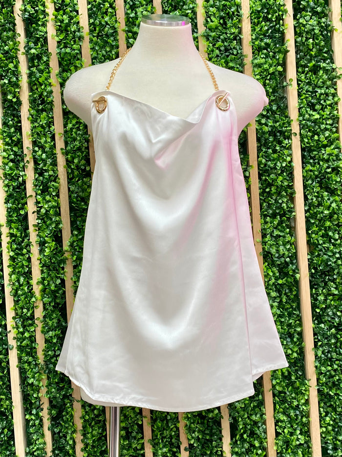 Chain Satin Dressy Top
