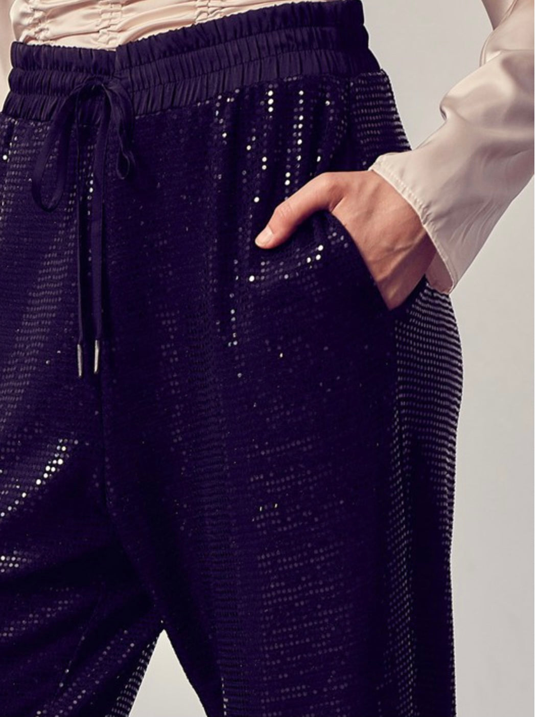 Sequin Jogger Pants
