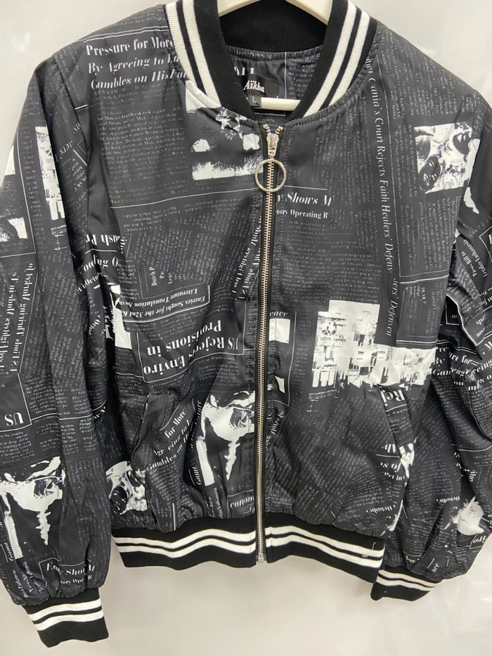 Newspaper Bomber Jacket