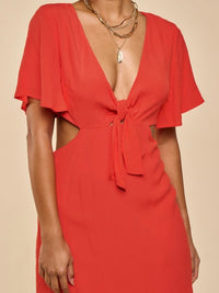 Side Cutout Short Dress