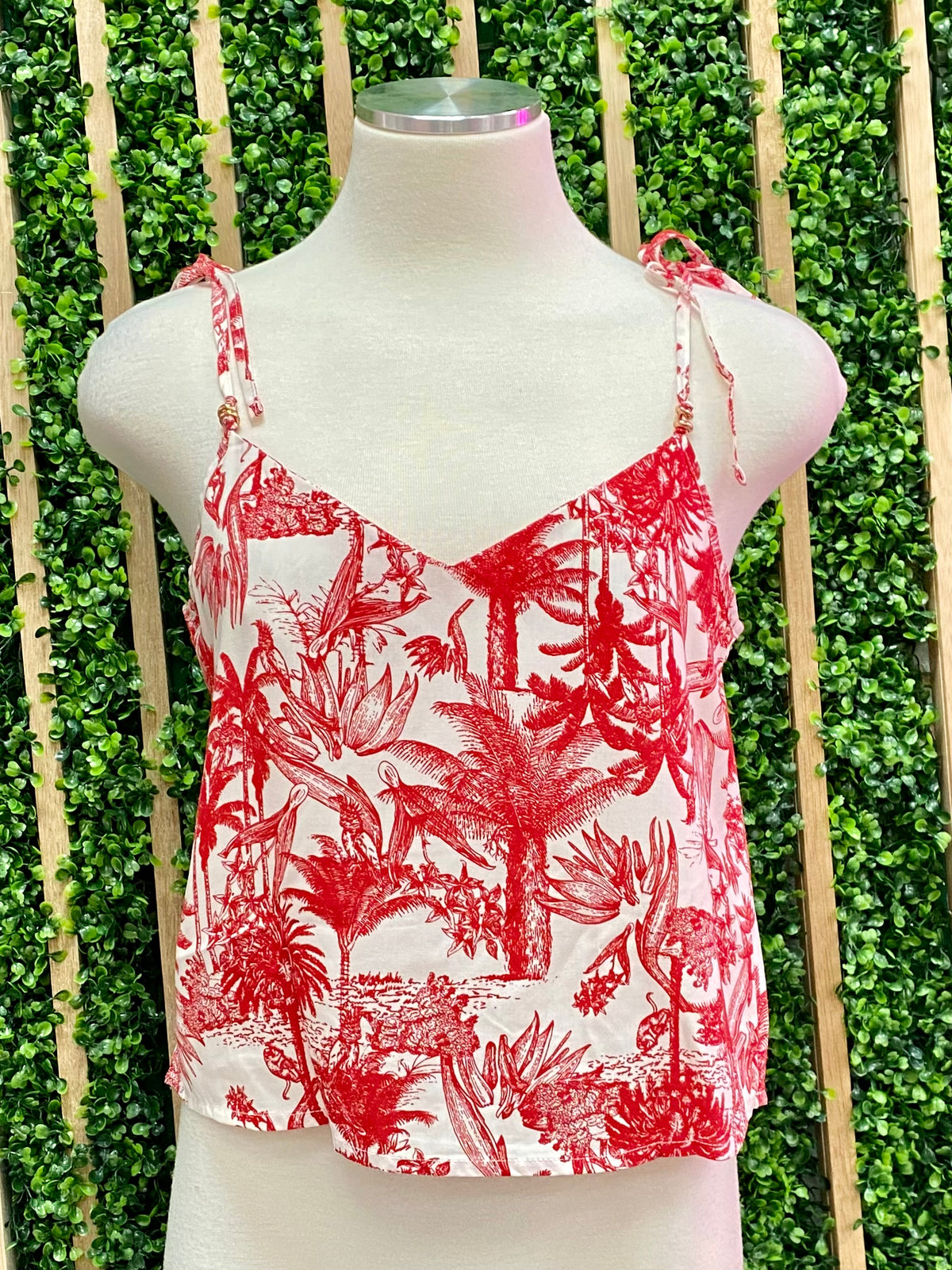 Red Tropical Cami