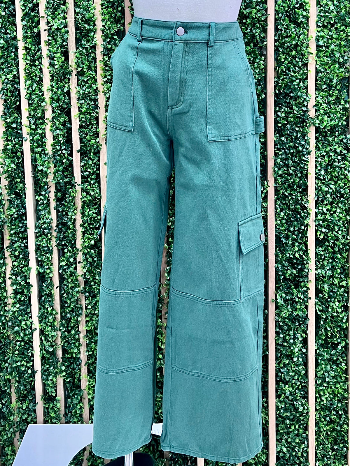 Mid Waist Cargo Pants