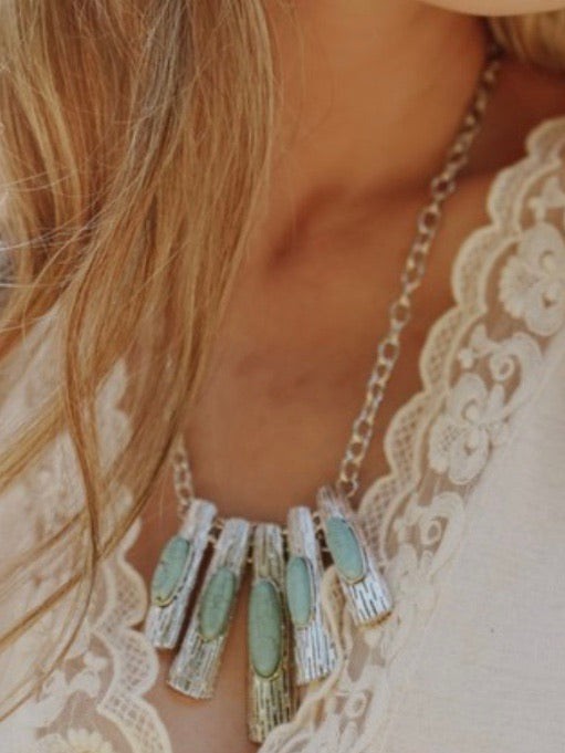 Turquoise Pendants Necklace