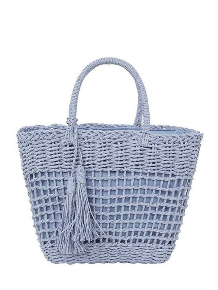 Straw Crossbody Medium Tote