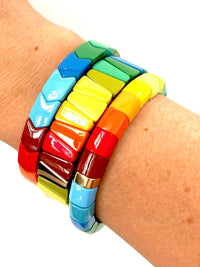 Joyful Enamel Bangle Set