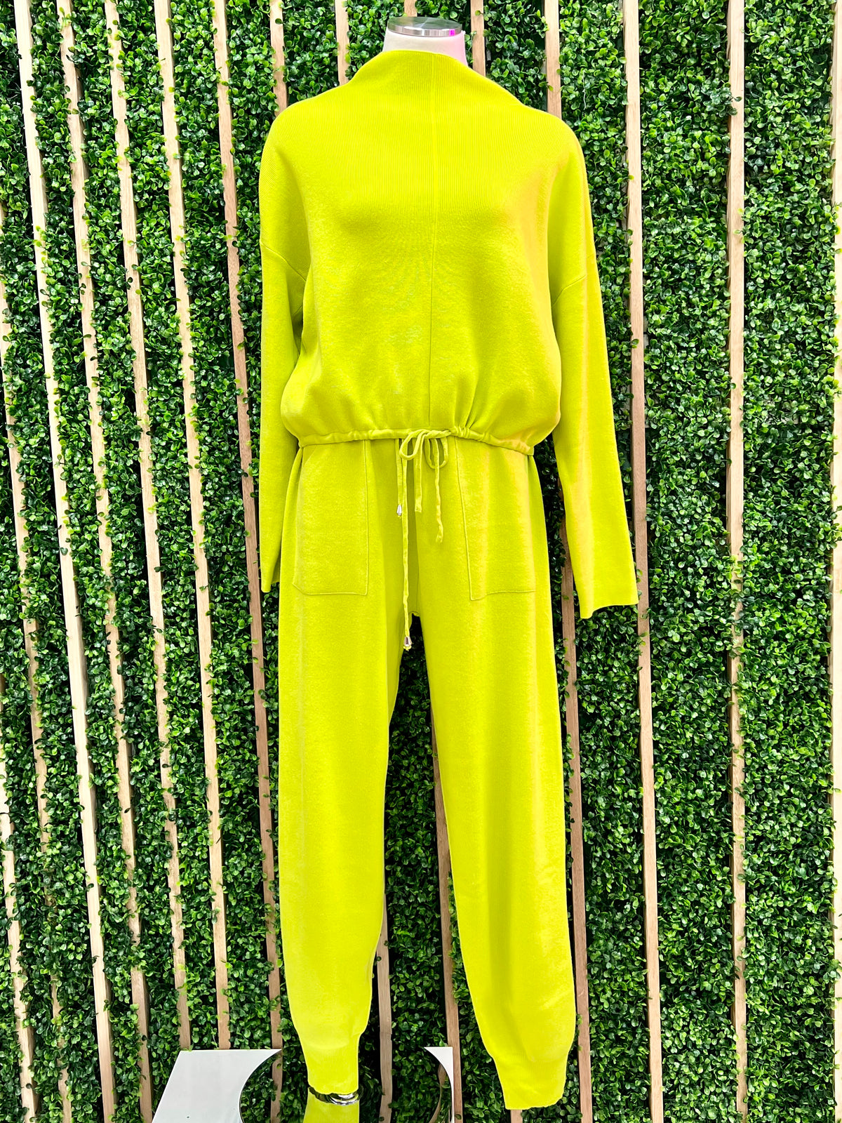 Lime Knit Jogger Set