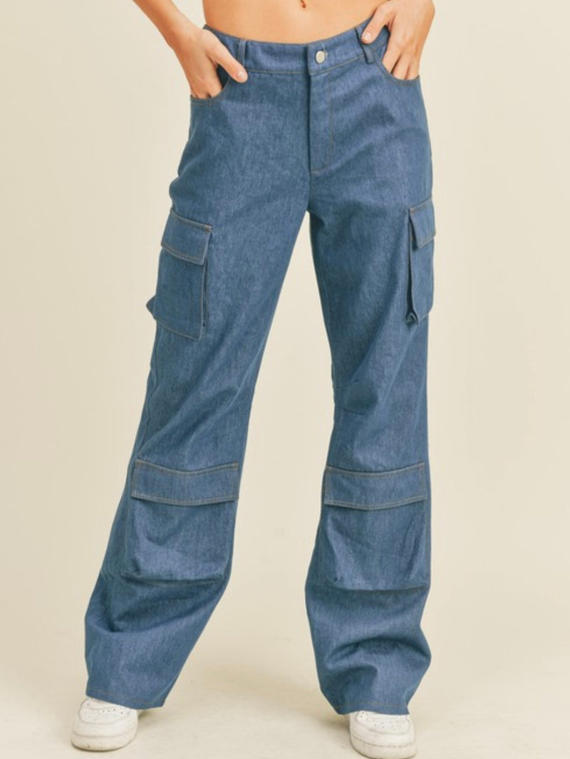 Denim Cargo Pant