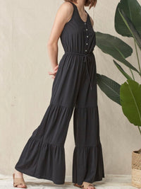 Black Tiered Jumpsuit