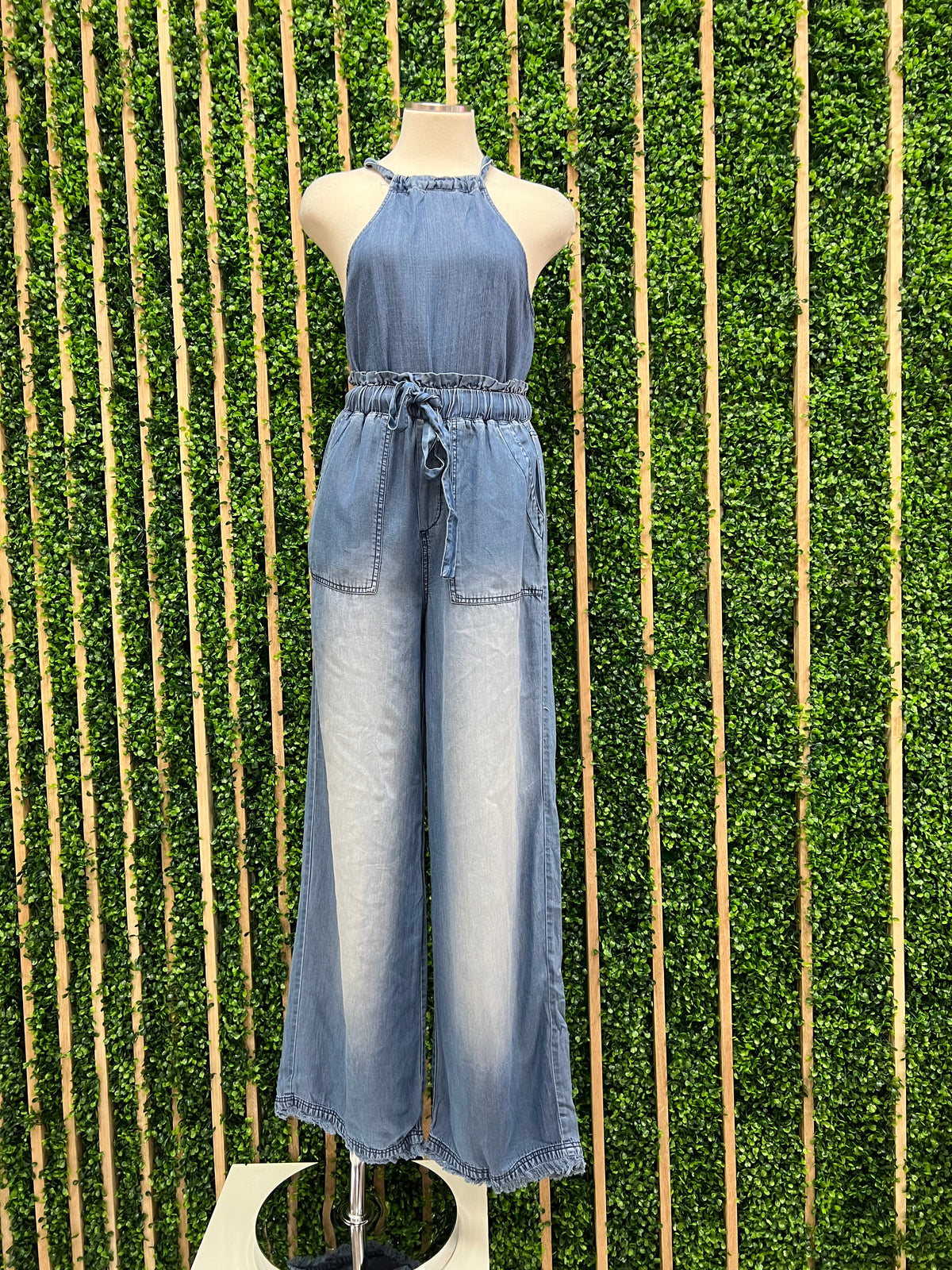 Chambray Paperbag Pants