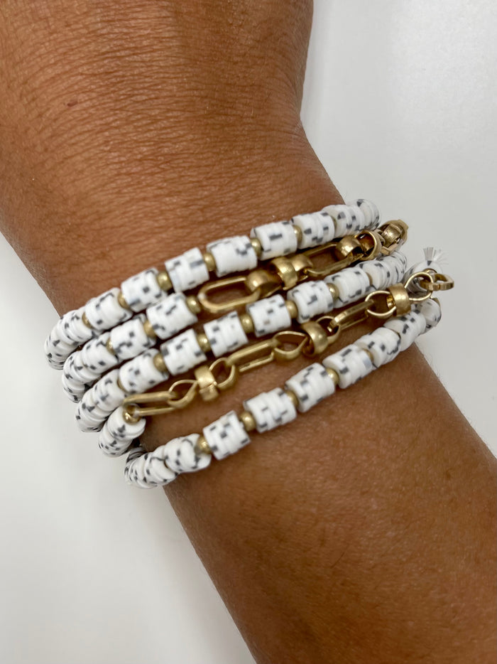 Disc Shell Bracelets