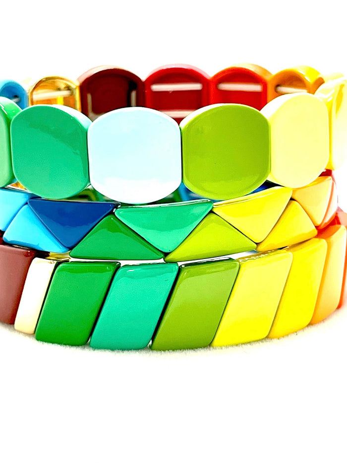 Joyful Enamel Bangle Set