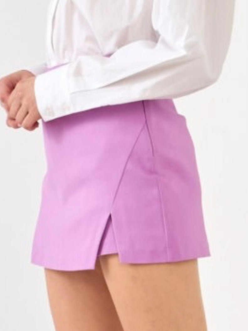 Side Slits Skort