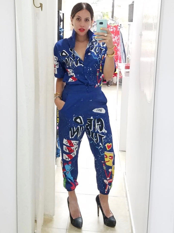Royal Graffitti Jumpsuit