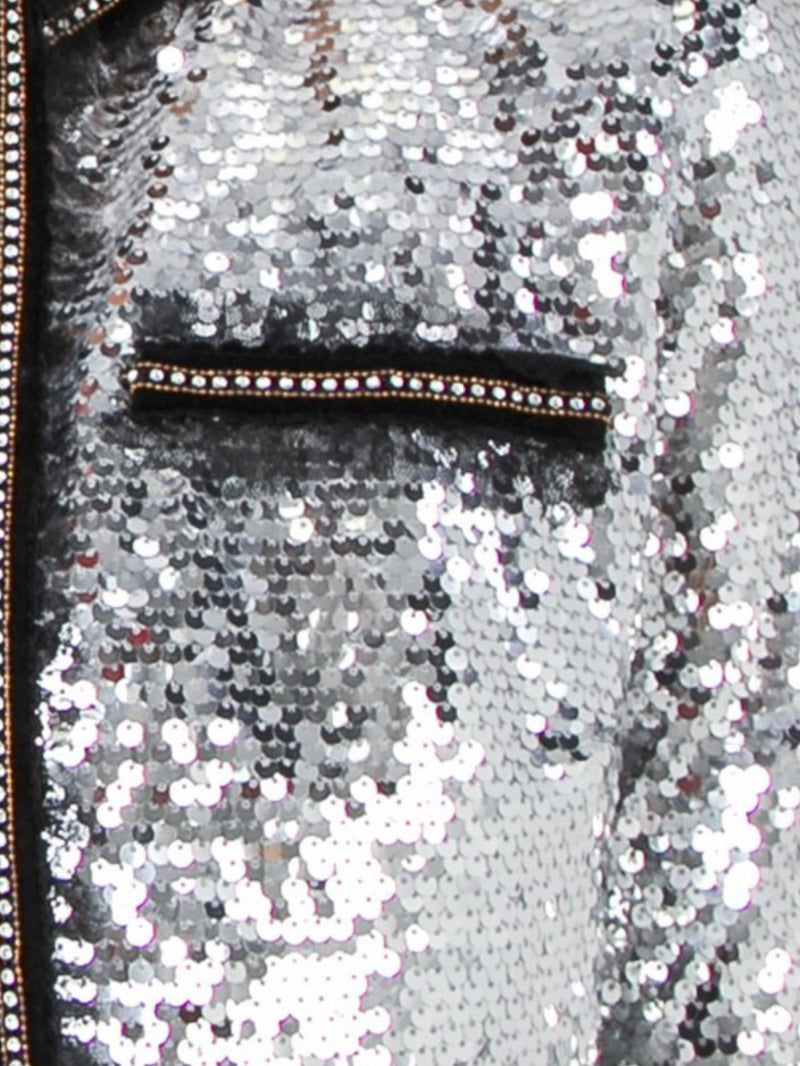 Silver Sequin Blazer