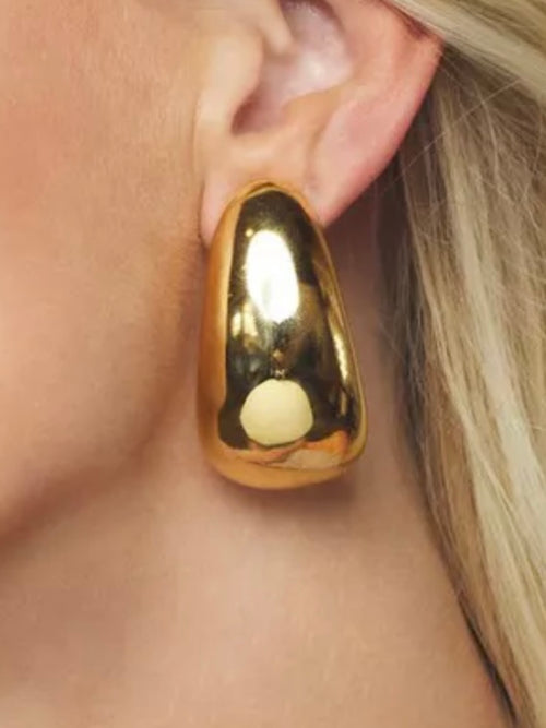 Exquisite Tapered Hoop Earring