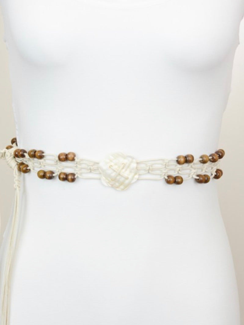 Sea Shell Macrame Belt