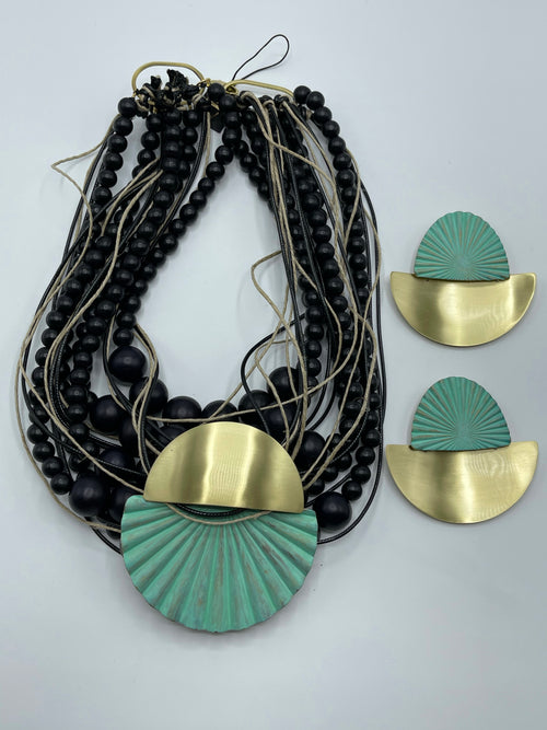 Katerina Turquoise Shell Earrings