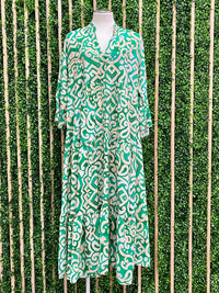 Bright One Size Vine Maxi Dress