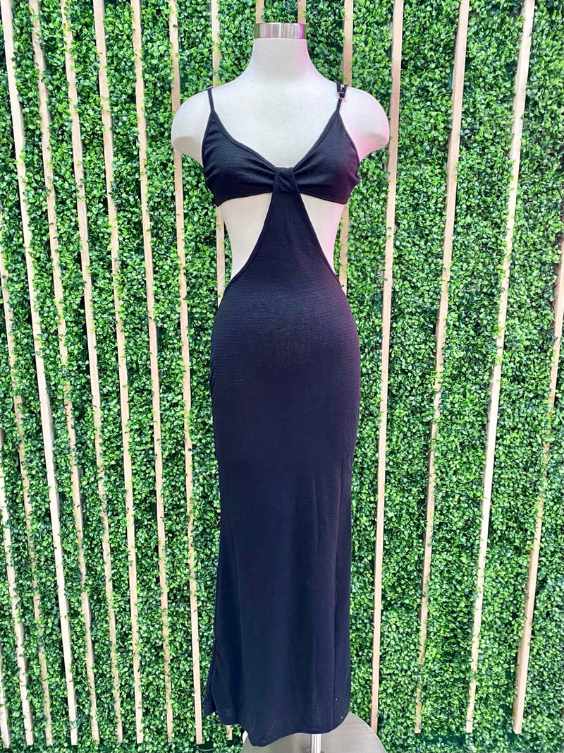 Black Cutout Maxi Dress