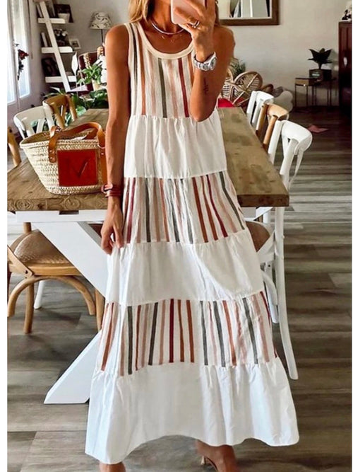 Stripe Top Maxi Dress