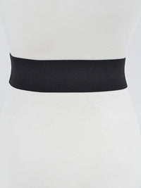 Double Square Buckle Elastic Belt