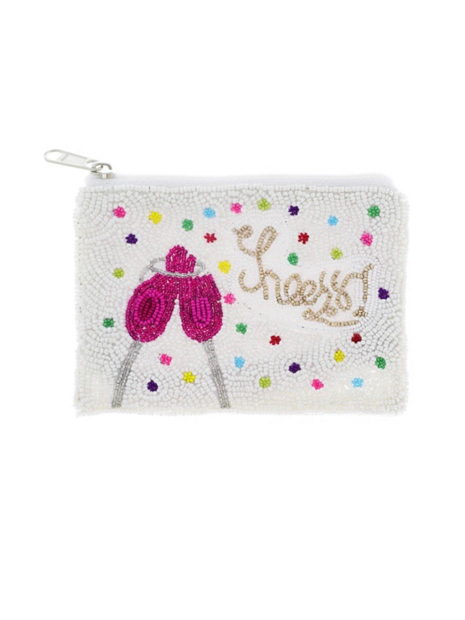 Beautiful Beaded Coin/Card Bag