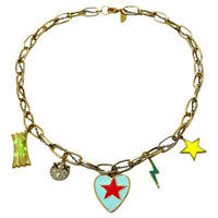 Star Heart Colorful Necklace