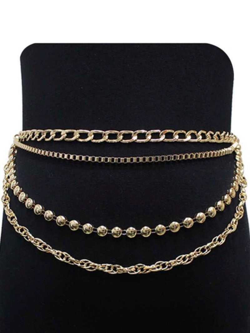 Gold Layered Chain Belt - Main Image