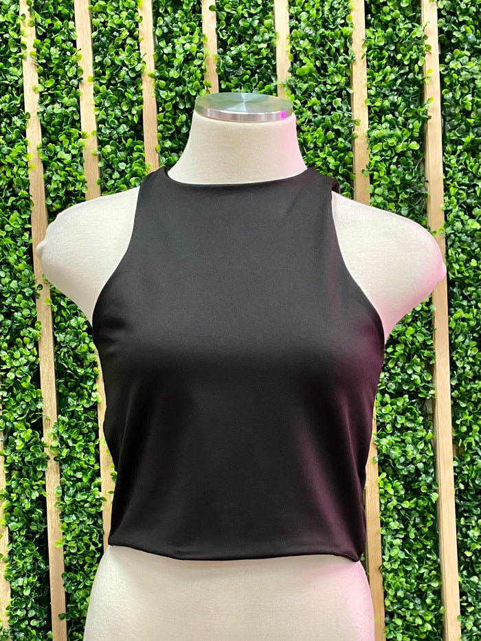 High Neck Crop Top