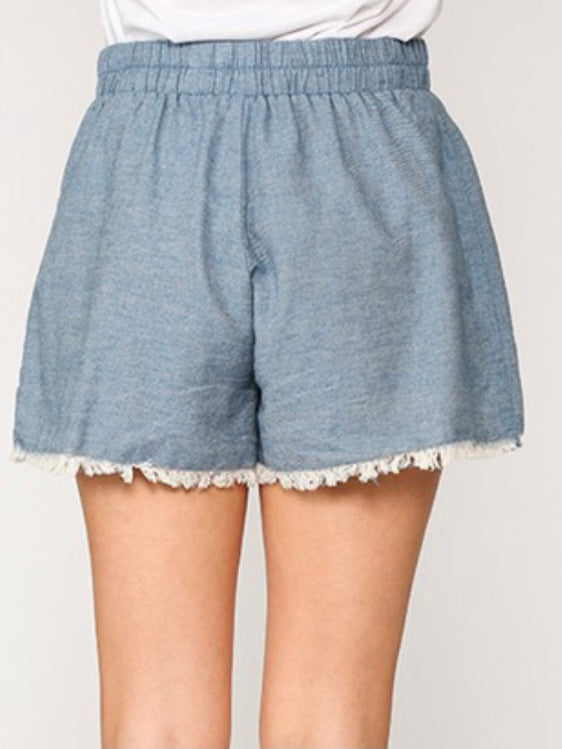 Frayed Hem Shorts