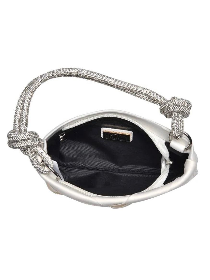 Delicate Rhinestone Handle Night Bag